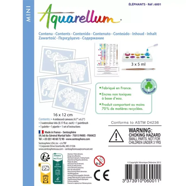 Sentosphere Akvarely mini - Sloni