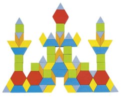 Skládací puzzle - geometrické tvary