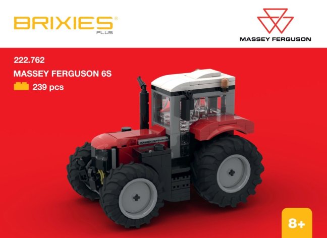 BRIXIES Plus 222.762 Massey Ferguson 6S - traktor, 239 k