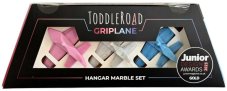 TODDLEROAD 2157 HANGÁR MARBLE - 3 ergonomická letadla s funkční krabicí