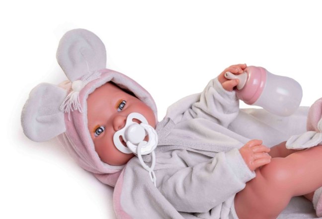 Antonio Juan 50392  MIA - mrkací a čůrající realistická panenka miminko s celovinylovým tělem - 42 cm