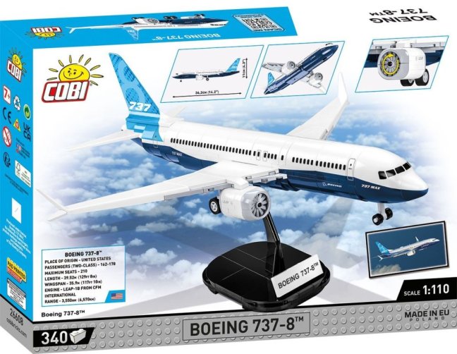 COBI 26608 Boeing 737-8, 1:110, 340 k