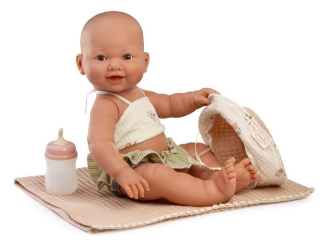 Antonio Juan 50165 MIA – mrkací a čůrající realistická panenka miminko s celovinylovým tělem – 42 cm