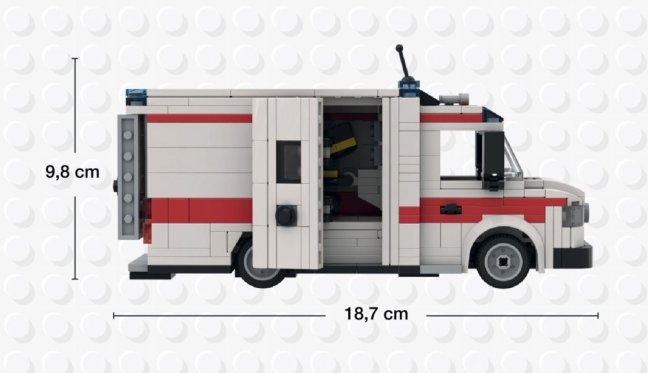 BRIXIES Plus 222.401 Sanitka s nosítky, 430 k
