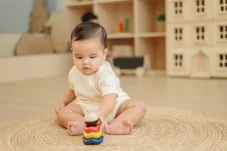 PlanToys Stohovací kroužky - Vlny