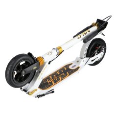 Skládací koloběžka NILS Extreme HM209T bílá-zlatá