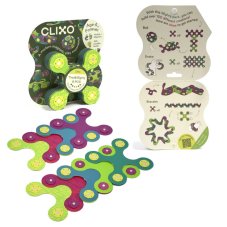 CLIXO Tiny & Mighty Dino - magnetická stavebnice 9 kusů