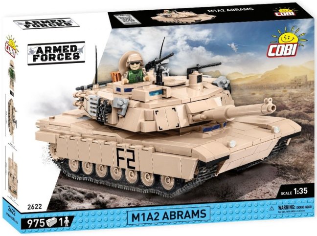 COBI 2622 Armed Forces Abrams M1A2, 1:35, 982 k, 1 f