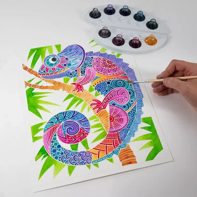 Sentosphere Akvarely Zentangle