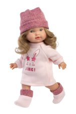 Llorens 28041 VALERIA - realistická panenka s celovinylovým tělem - 28 cm