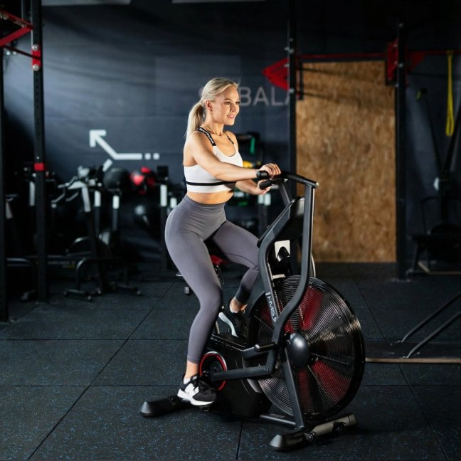 Gumová fitness podlaha AbiFloor POS15 černá / modrá - 2. jakost