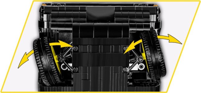 COBI 24333 Opel Rekord C Schwarze Witwe, 1:12, 1850 k