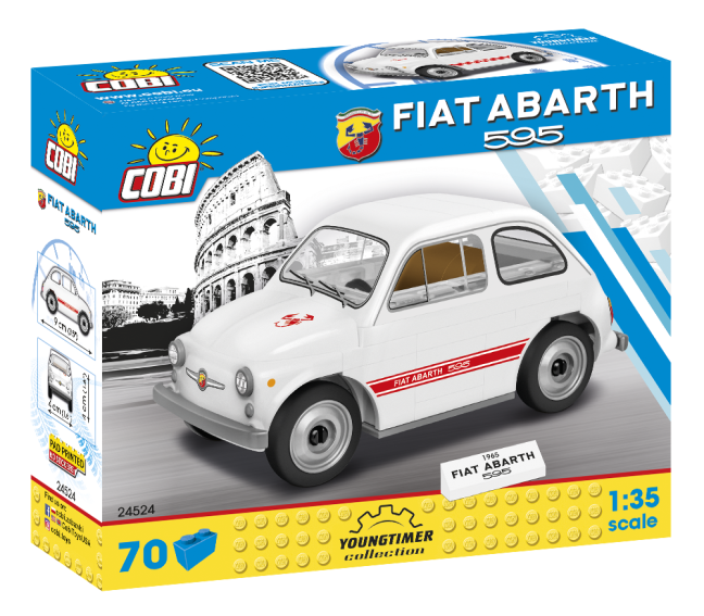 COBI 24524 Fiat 500 Abarth 595, 1:35, 70 k