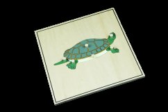 Puzzle s kostrou - želva
