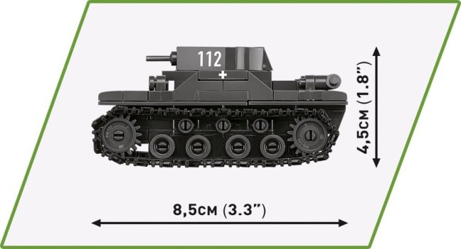 COBI 2740 3 tanky: Panzer I, Valentine IX, Renault R, 1:35, The Tank Museum, Les Blindes in Saumur, DPM, 620 k