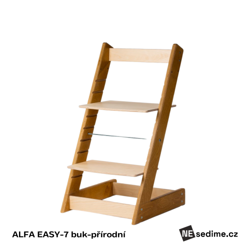 Rostoucí židle ALFA EASY-7 - Vybraná barva pro rostoucí židli ALFA EASY: přírodní