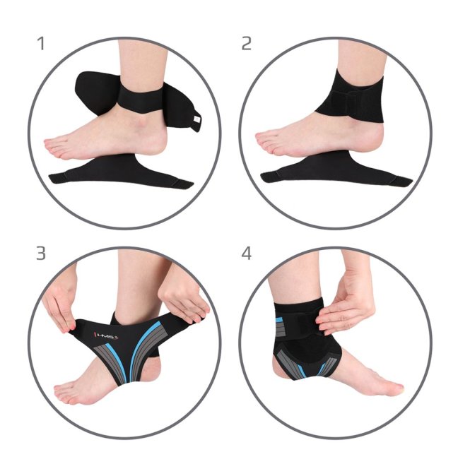 Bandáž na kotník HMS SS1826 - Velikost: S/M