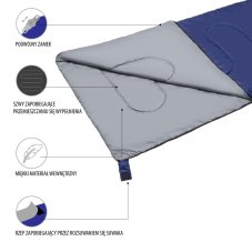 Spací pytel NILS Camp NC2002 šedý/navy