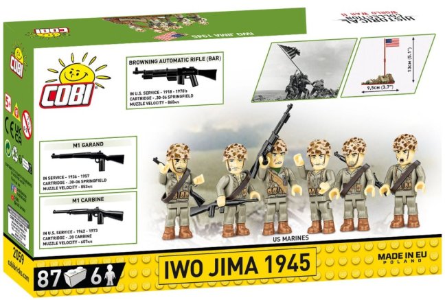 COBI 2059 Vztyčení vlajky na Iwo Jimě 1945, 87 k, 6 f