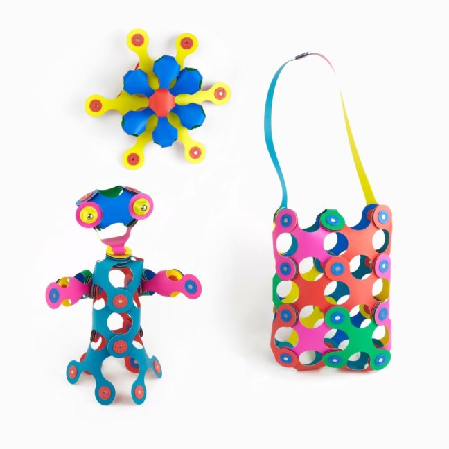 CLIXO Rainbow - magnetická stavebnice 42 kusů