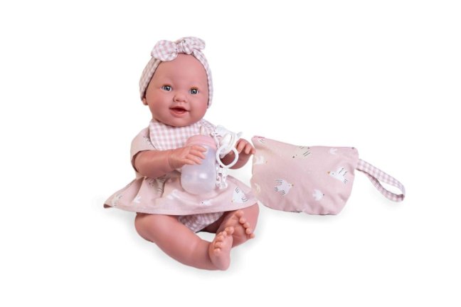 Antonio Juan 50393  MIA - mrkací a čůrající realistická panenka miminko s celovinylovým tělem - 42 cm