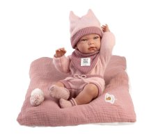 Llorens 73818 NEW BORN HOLČIČKA - realistická panenka miminko s celovinylovým tělem - 40 cm