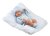 Llorens 84345 NEW BORN CHLAPEČEK - realistická panenka miminko s celovinylovým tělem - 43 cm