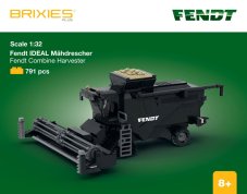 BRIXIES Plus 222.706 Fendt Ideal - kombajn, 1:32, 791 k
