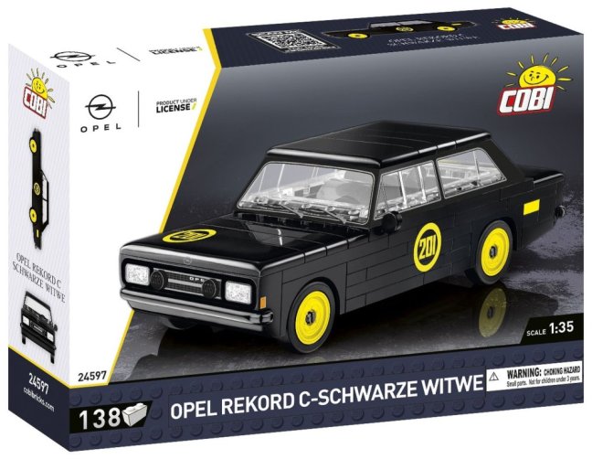 COBI 24597 Opel Rekord C Schwartze Witwe, 1:35, 138 k