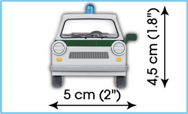 COBI 24541 Trabant 601 Polizei, 1:35, 82 k