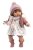 Llorens 38574 LOLA - realistická panenka se zvuky a měkkým látkovým tělem - 38 cm