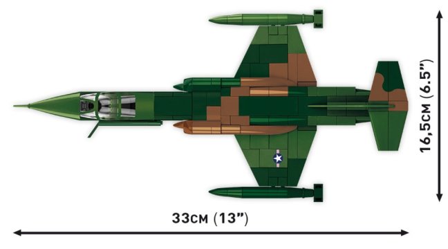 COBI 2426 Vietnam War Lockheed F-104 Starfighter, 1:48, 430 k