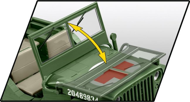 COBI 2806 Willys MB sanitka 1:12, 1131 k