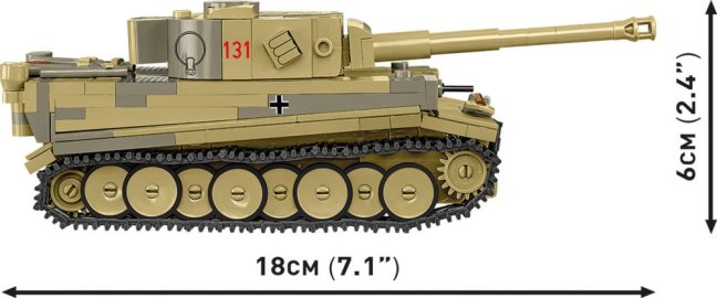 COBI 2734 II WW Panzer VI Tiger I no 131, 1:48, 442 k