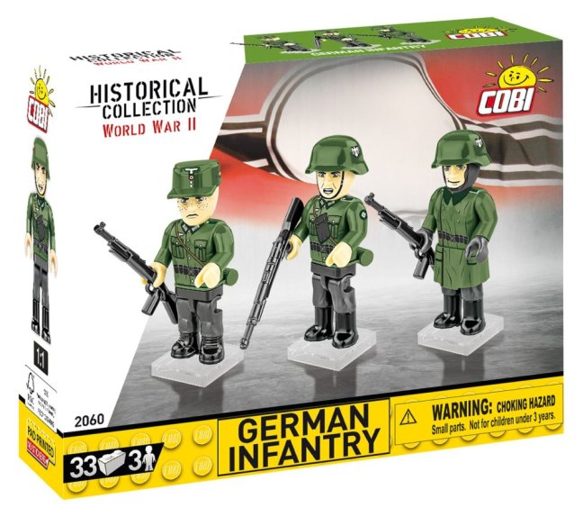 COBI 2060 3 figurky s doplňky Německá armáda, 33 k