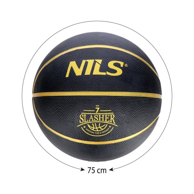 Basketbalový míč NILS NPK270 Slasher 7 černý