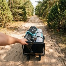 Skládací kempingový vozík NILS Camp NC4306 černý