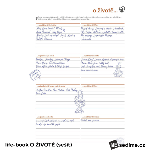 life-book O ŽIVOTĚ (samostatný sešit)
