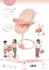 DeCuevas 51574 Multifunkční jídelní židlička a houpačka pro panenky 3 v 1 Tulipe 2025
