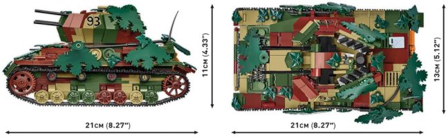 COBI 2593 II WW Flakpanzer IV Wirbelwind, 1:28, 1195 k, 1 f, EXECUTIVE