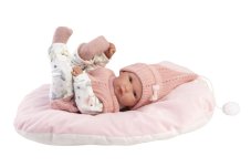 Llorens 63504 NEW BORN HOLČIČKA - realistická panenka miminko s celovinylovým tělem - 35 cm
