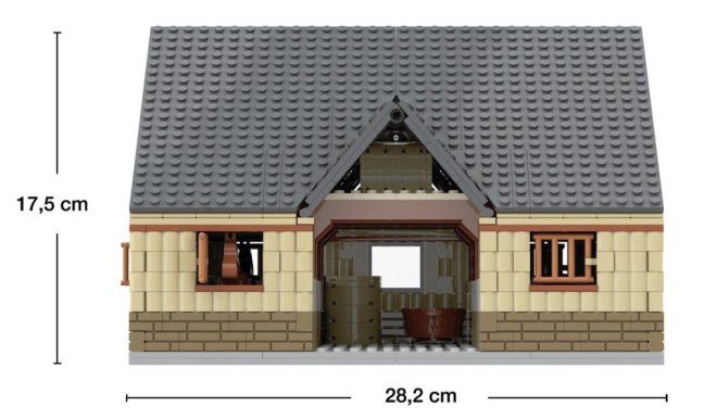 BRIXIES Plus 222.204 Stodola a koňská stáj 2 v 1, 815 k