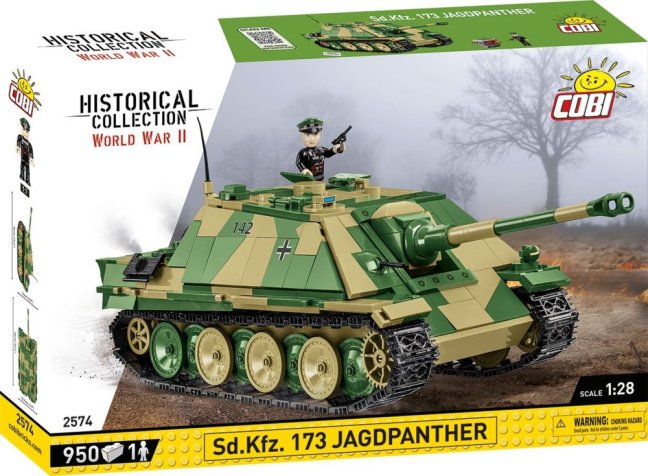COBI 2574 II WW Jagdpanther Sd. Kfz. 173, 1:28, 970 k, 1 f