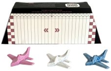 TODDLEROAD 2157 HANGÁR MARBLE - 3 ergonomická letadla s funkční krabicí