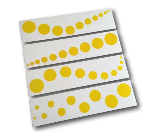 Karty k Barevným válečkům bez úchytů