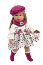 Llorens 54050 CARLA - realistická panenka s měkkým látkovým tělem  - 40 cm