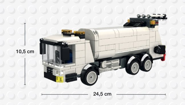 BRIXIES Plus 222.400 Popelářský vůz s popelnicemi, 451 k