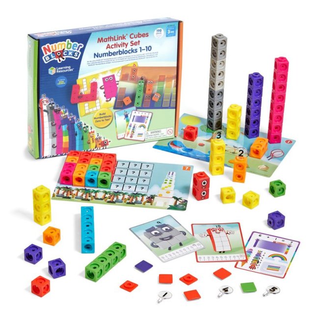 Learning Resources Matematické kostky 1-10, sada aktivit