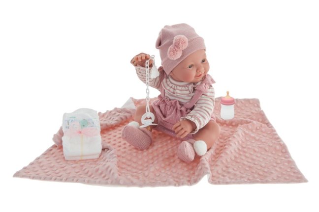 Antonio Juan 50160  MIA - mrkací a čůrající realistická panenka miminko s celovinylovým tělem - 42 cm