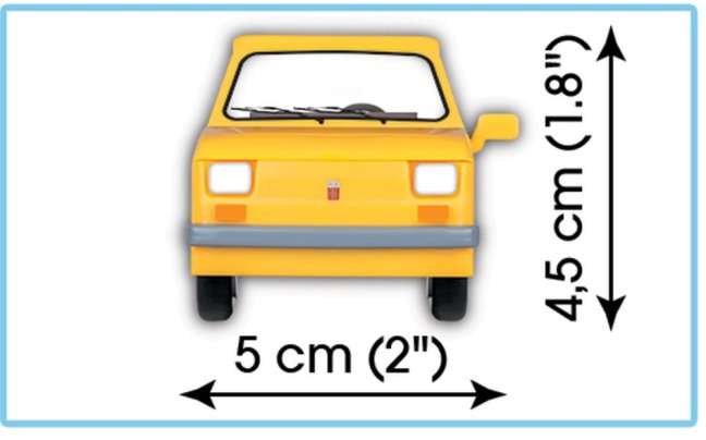 COBI 24530 Fiat 126p "Maluch", 1:35, 71 k